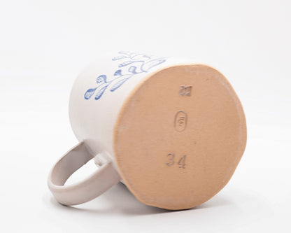 HAND-PAINTED CERAMIC COFFEE MUG - #5280