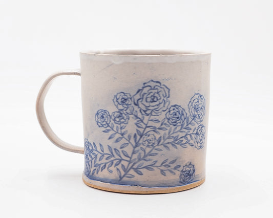 HAND-PAINTED CERAMIC COFFEE MUG - #5281