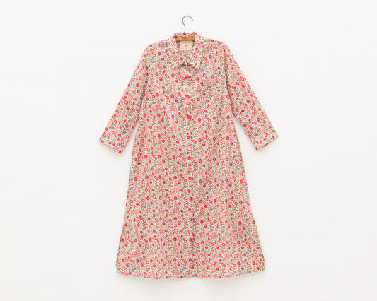 M. CROW BUTTONED SHIRT DRESS IN FLORAL - WOMENS SIZE MEDIUM