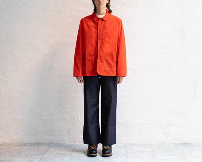 BDDW CHORE COAT - ORANGE WAXED COTTON