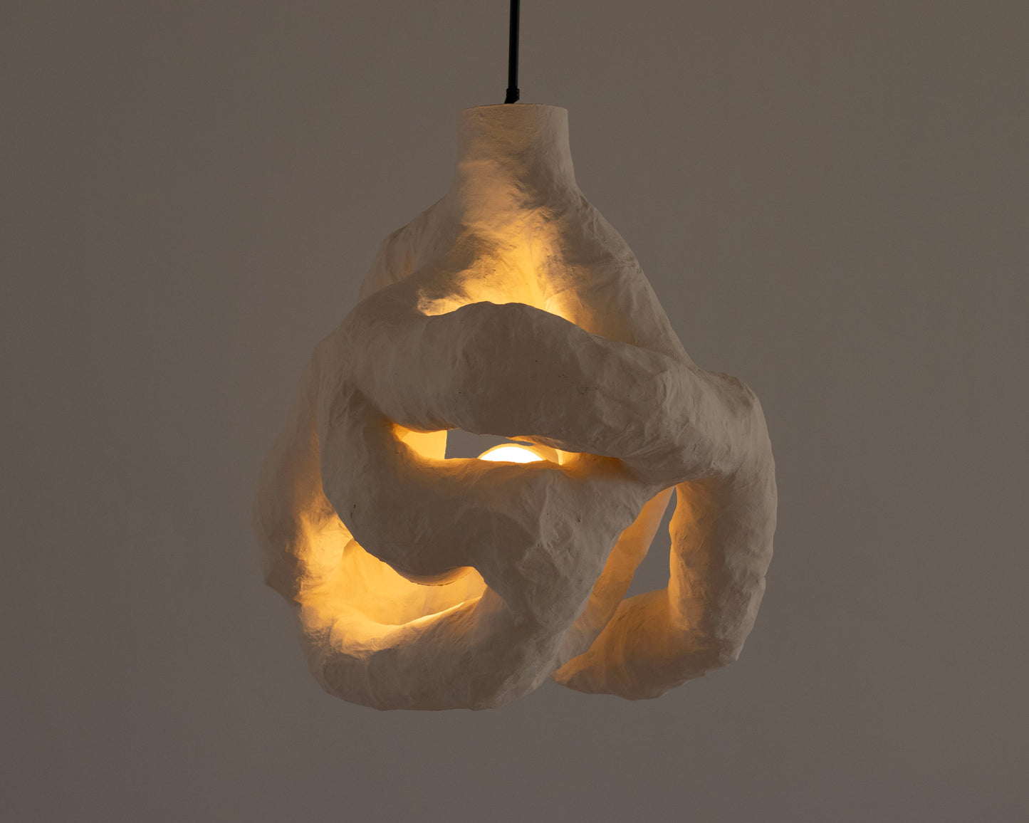 HANGING LIGHT SCULPTURE BY JEN WINK HAYS - 4 LIGHT CHANDELIER