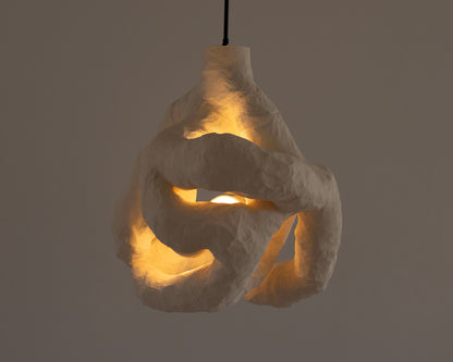 HANGING LIGHT SCULPTURE BY JEN WINK HAYS - 4 LIGHT CHANDELIER