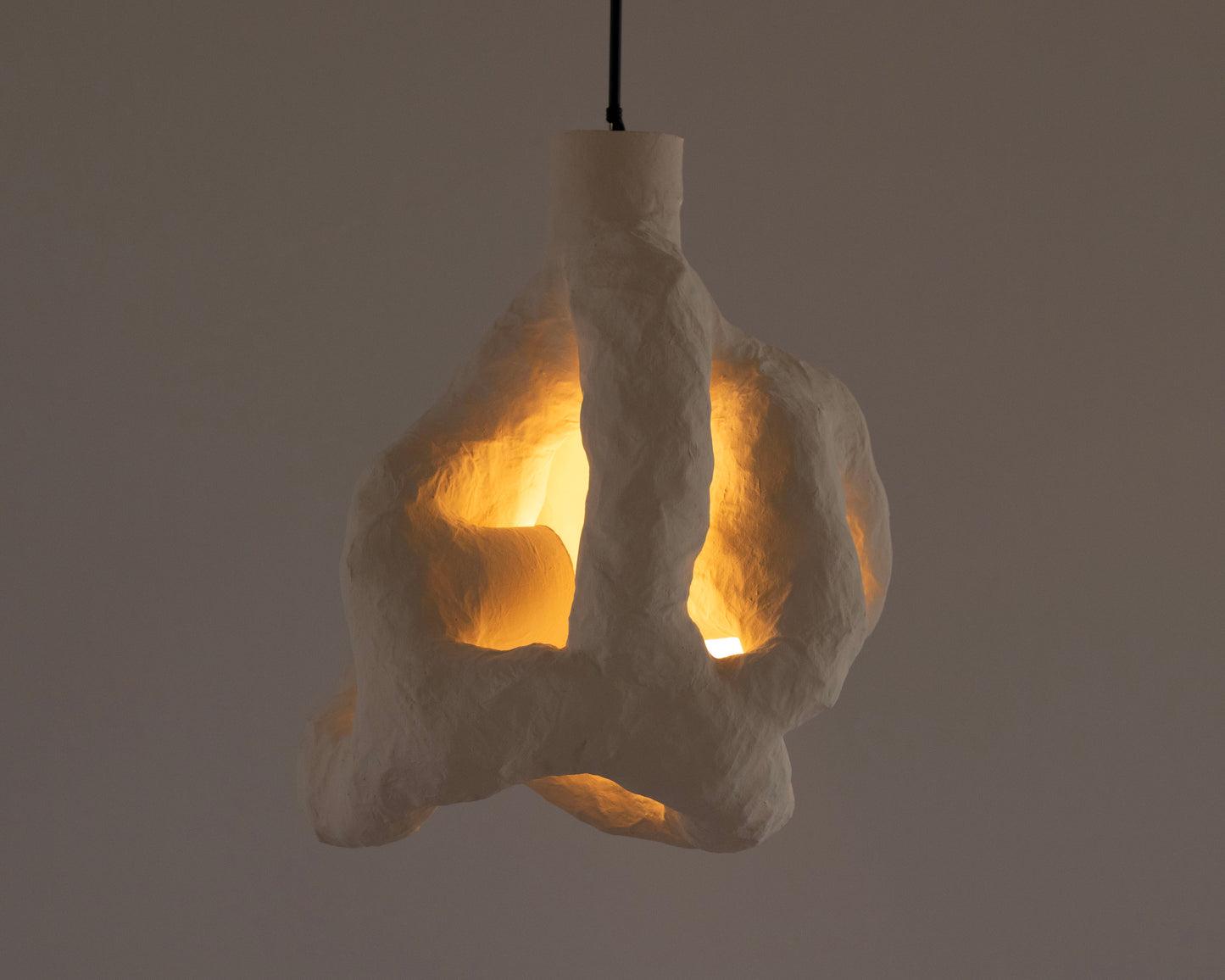 HANGING LIGHT SCULPTURE BY JEN WINK HAYS - 4 LIGHT CHANDELIER