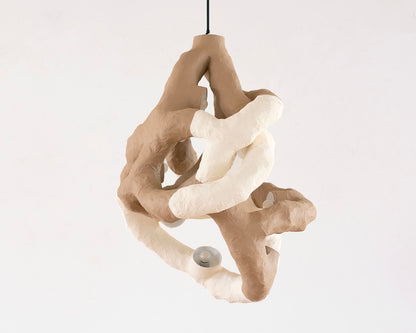HANGING LIGHT SCULPTURE BY JEN WINK HAYS - 10 LIGHT CHANDELIER