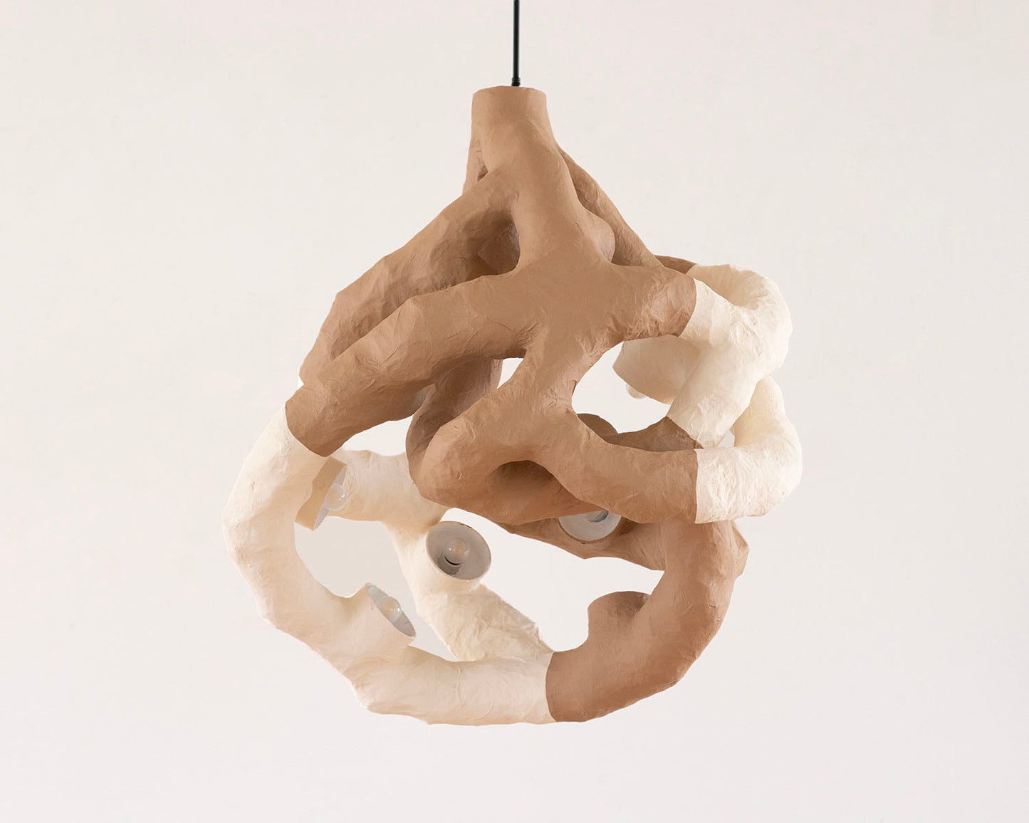 HANGING LIGHT SCULPTURE BY JEN WINK HAYS - 10 LIGHT CHANDELIER