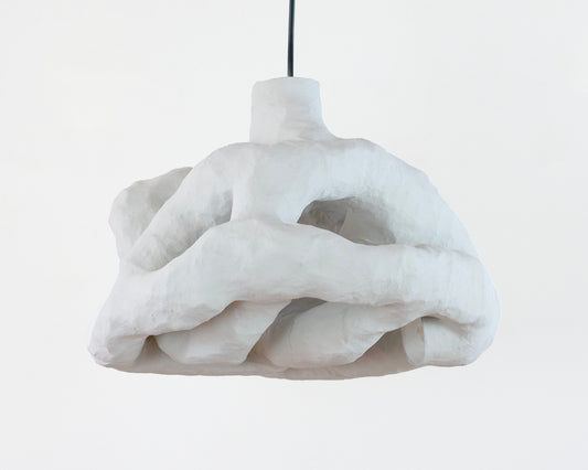 HANGING LIGHT SCULPTURE BY JEN WINK HAYS - 6 LIGHT CHANDELIER