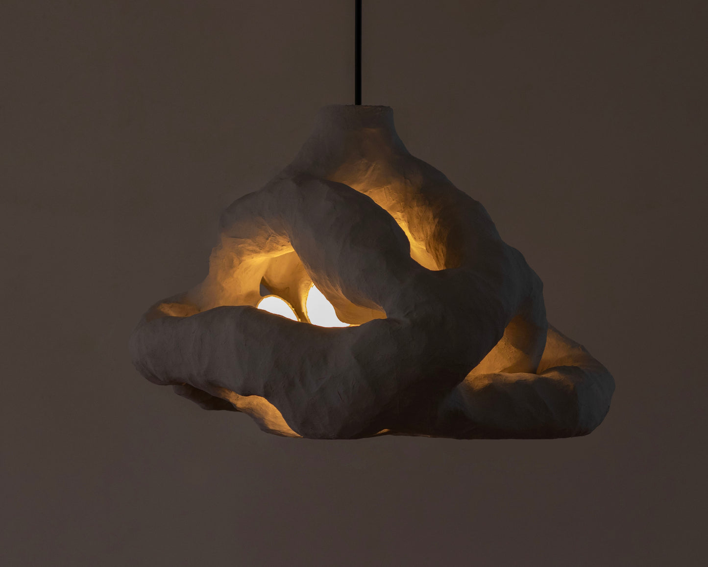 HANGING LIGHT SCULPTURE BY JEN WINK HAYS - 6 LIGHT CHANDELIER