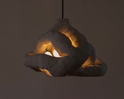 HANGING LIGHT SCULPTURE BY JEN WINK HAYS - 6 LIGHT CHANDELIER