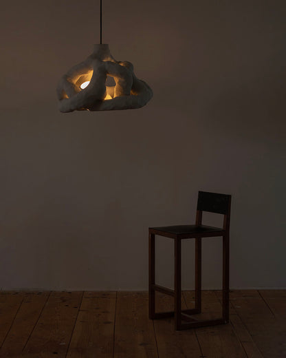 HANGING LIGHT SCULPTURE BY JEN WINK HAYS - 6 LIGHT CHANDELIER