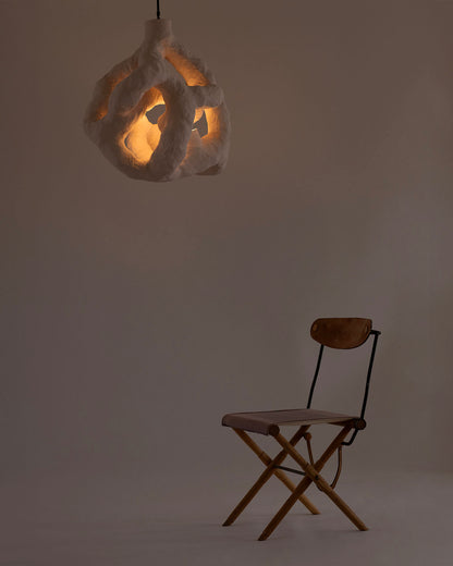 HANGING LIGHT SCULPTURE BY JEN WINK HAYS - 5 LIGHT CHANDELIER