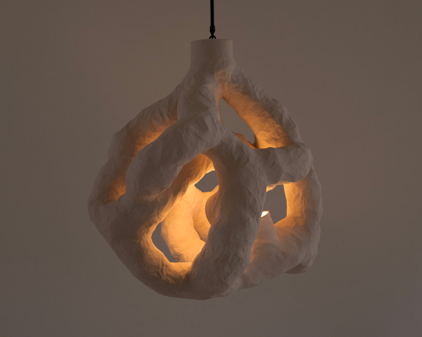 HANGING LIGHT SCULPTURE BY JEN WINK HAYS - 5 LIGHT CHANDELIER