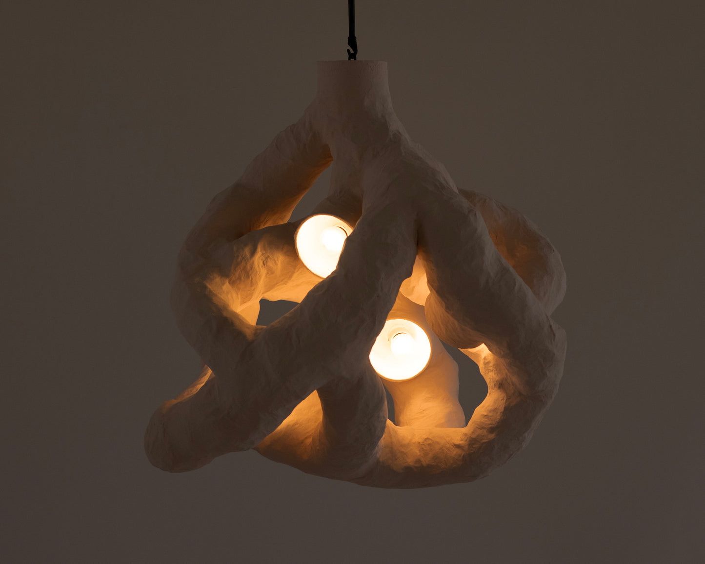 HANGING LIGHT SCULPTURE BY JEN WINK HAYS - 5 LIGHT CHANDELIER
