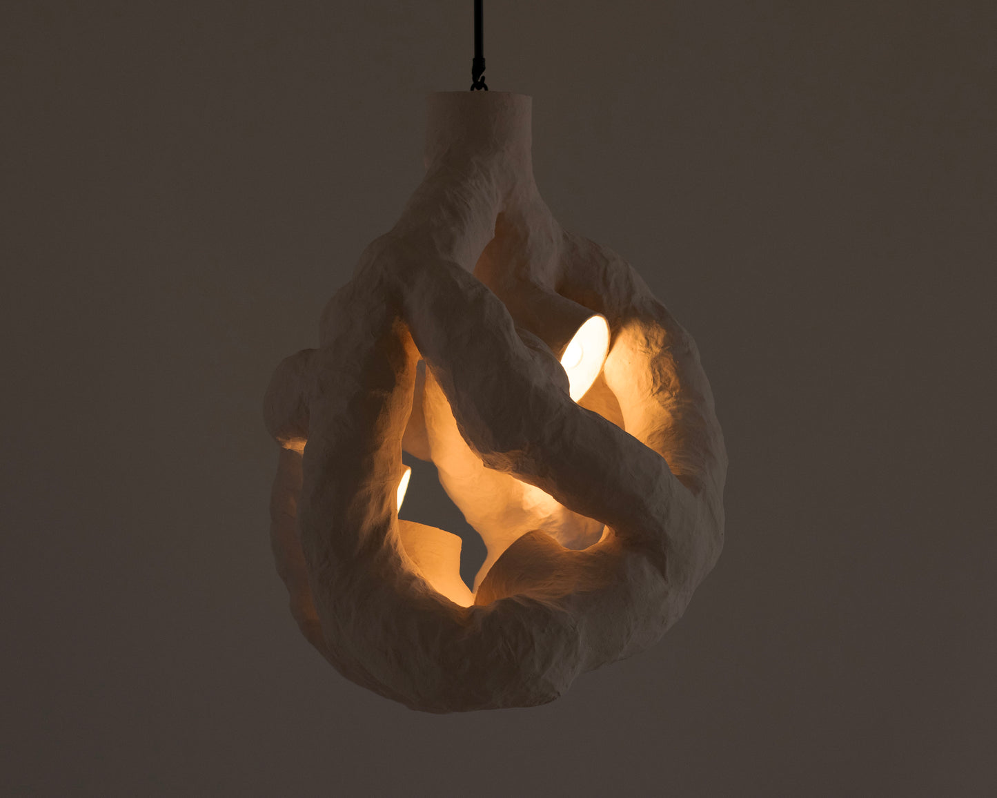 HANGING LIGHT SCULPTURE BY JEN WINK HAYS - 5 LIGHT CHANDELIER