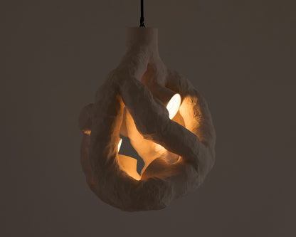 HANGING LIGHT SCULPTURE BY JEN WINK HAYS - 5 LIGHT CHANDELIER