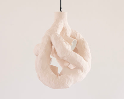 HANGING LIGHT SCULPTURE BY JEN WINK HAYS - 5 LIGHT CHANDELIER