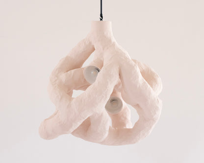 HANGING LIGHT SCULPTURE BY JEN WINK HAYS - 5 LIGHT CHANDELIER