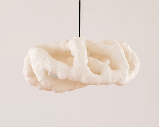 HANGING LIGHT SCULPTURE BY JEN WINK HAYS - 8 LIGHT CHANDELIER