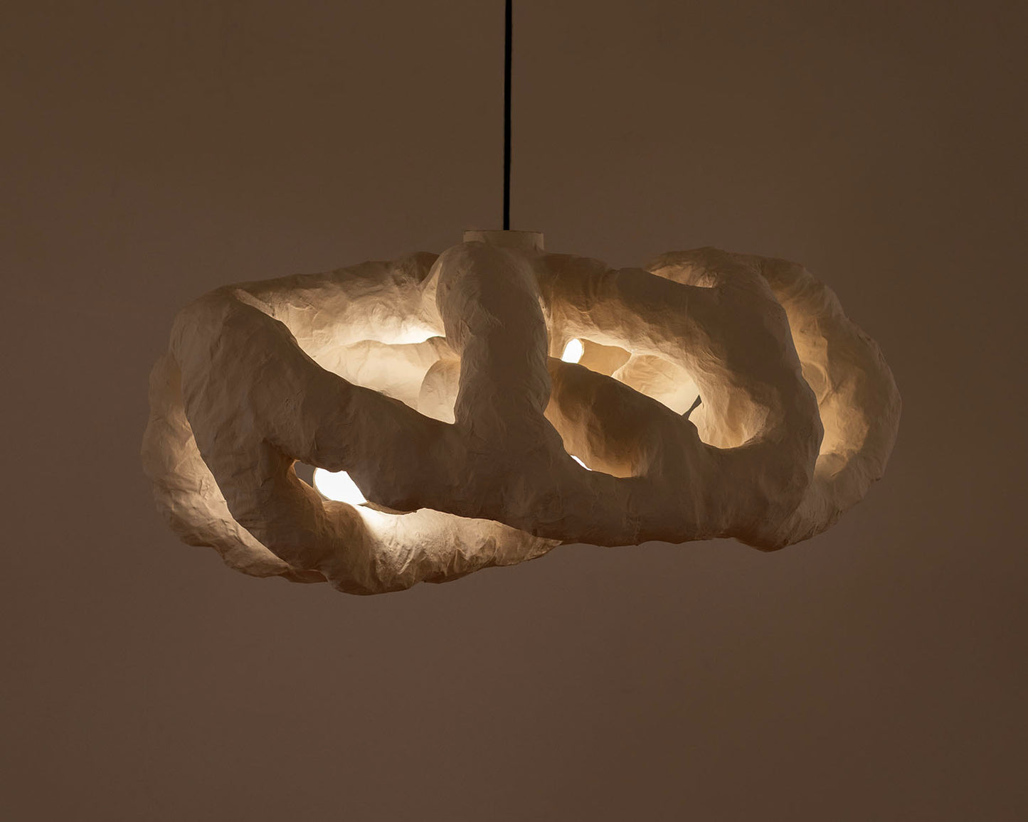 HANGING LIGHT SCULPTURE BY JEN WINK HAYS - 8 LIGHT CHANDELIER