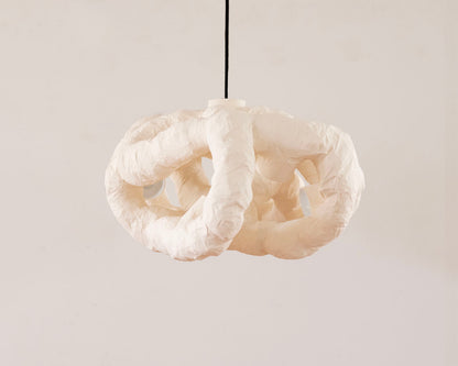 HANGING LIGHT SCULPTURE BY JEN WINK HAYS - 8 LIGHT CHANDELIER