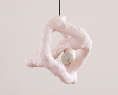HANGING LIGHT SCULPTURE BY JEN WINK HAYS - 3 LIGHT CHANDELIER