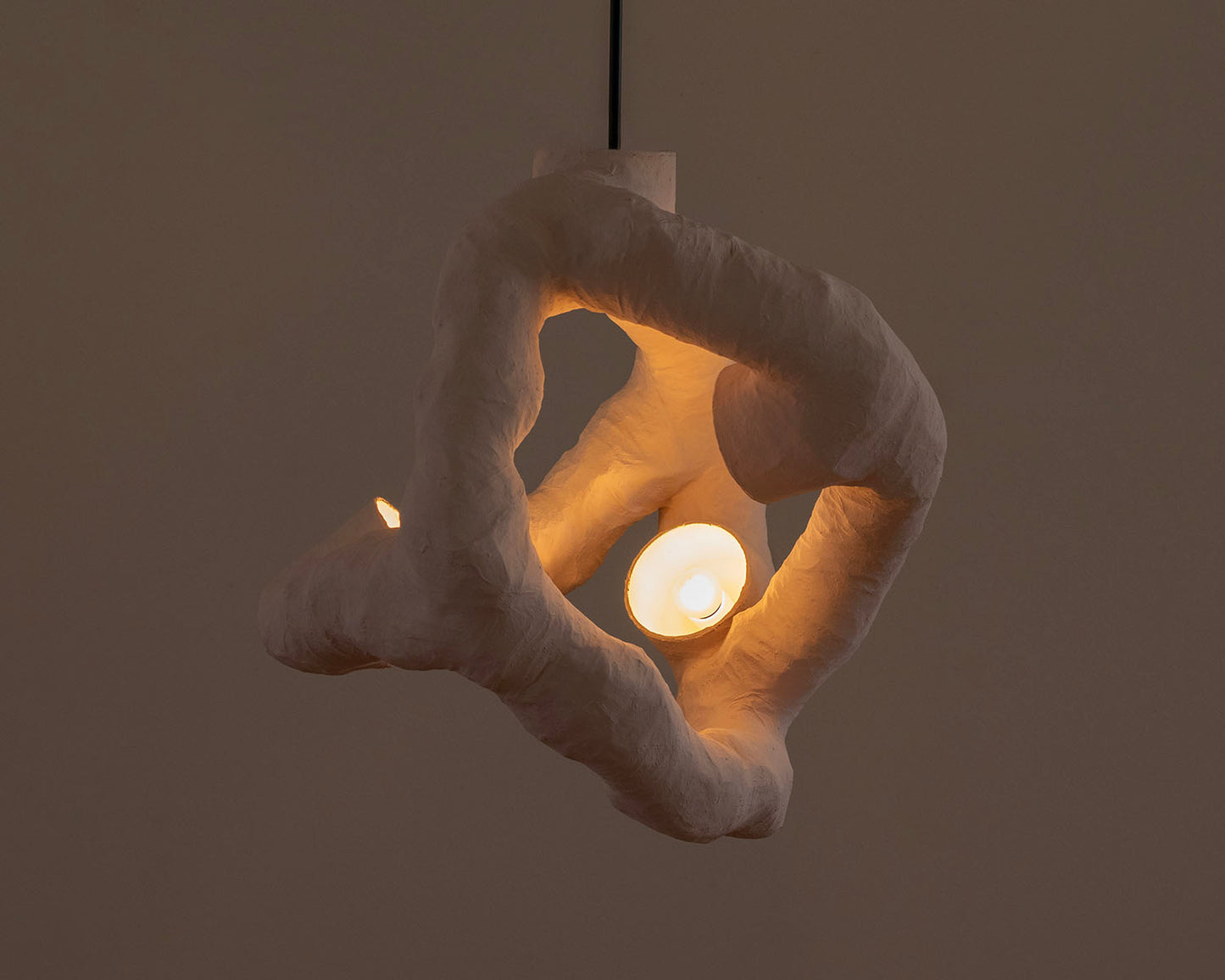 HANGING LIGHT SCULPTURE BY JEN WINK HAYS - 3 LIGHT CHANDELIER