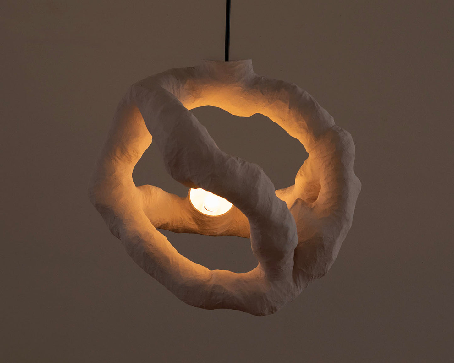 HANGING LIGHT SCULPTURE BY JEN WINK HAYS - 3 LIGHT CHANDELIER