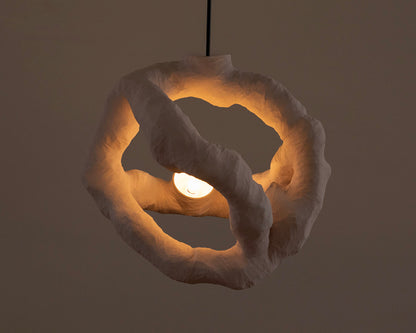 HANGING LIGHT SCULPTURE BY JEN WINK HAYS - 3 LIGHT CHANDELIER