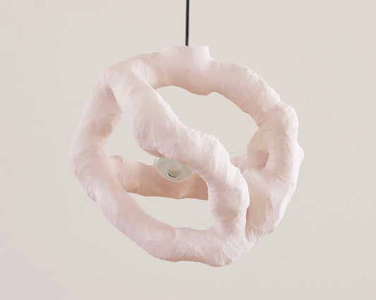 HANGING LIGHT SCULPTURE BY JEN WINK HAYS - 3 LIGHT CHANDELIER
