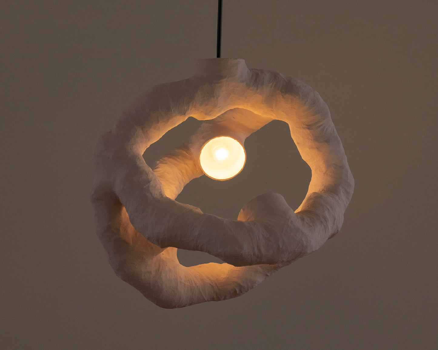 HANGING LIGHT SCULPTURE BY JEN WINK HAYS - 3 LIGHT CHANDELIER