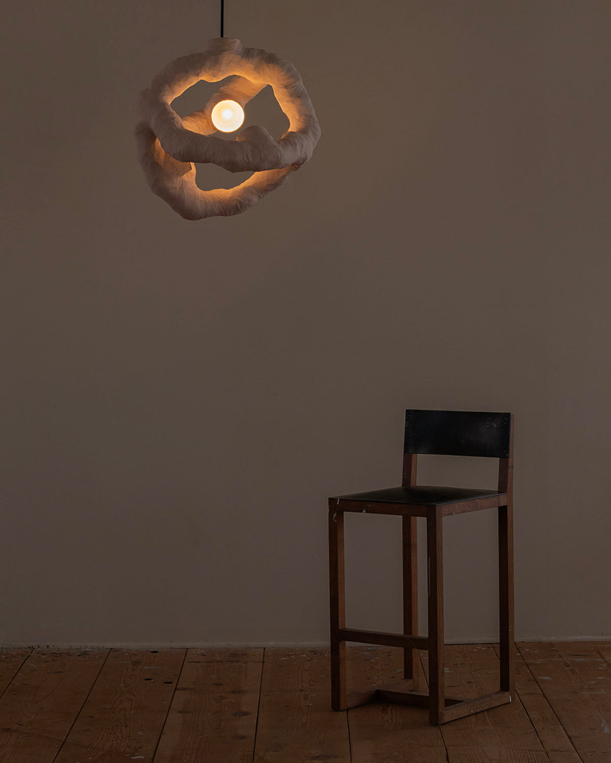 HANGING LIGHT SCULPTURE BY JEN WINK HAYS - 3 LIGHT CHANDELIER