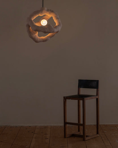 HANGING LIGHT SCULPTURE BY JEN WINK HAYS - 3 LIGHT CHANDELIER