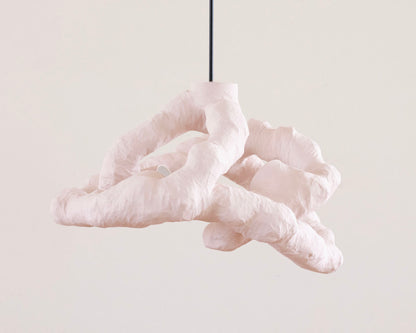 HANGING LIGHT SCULPTURE BY JEN WINK HAYS - 4 LIGHT CHANDELIER