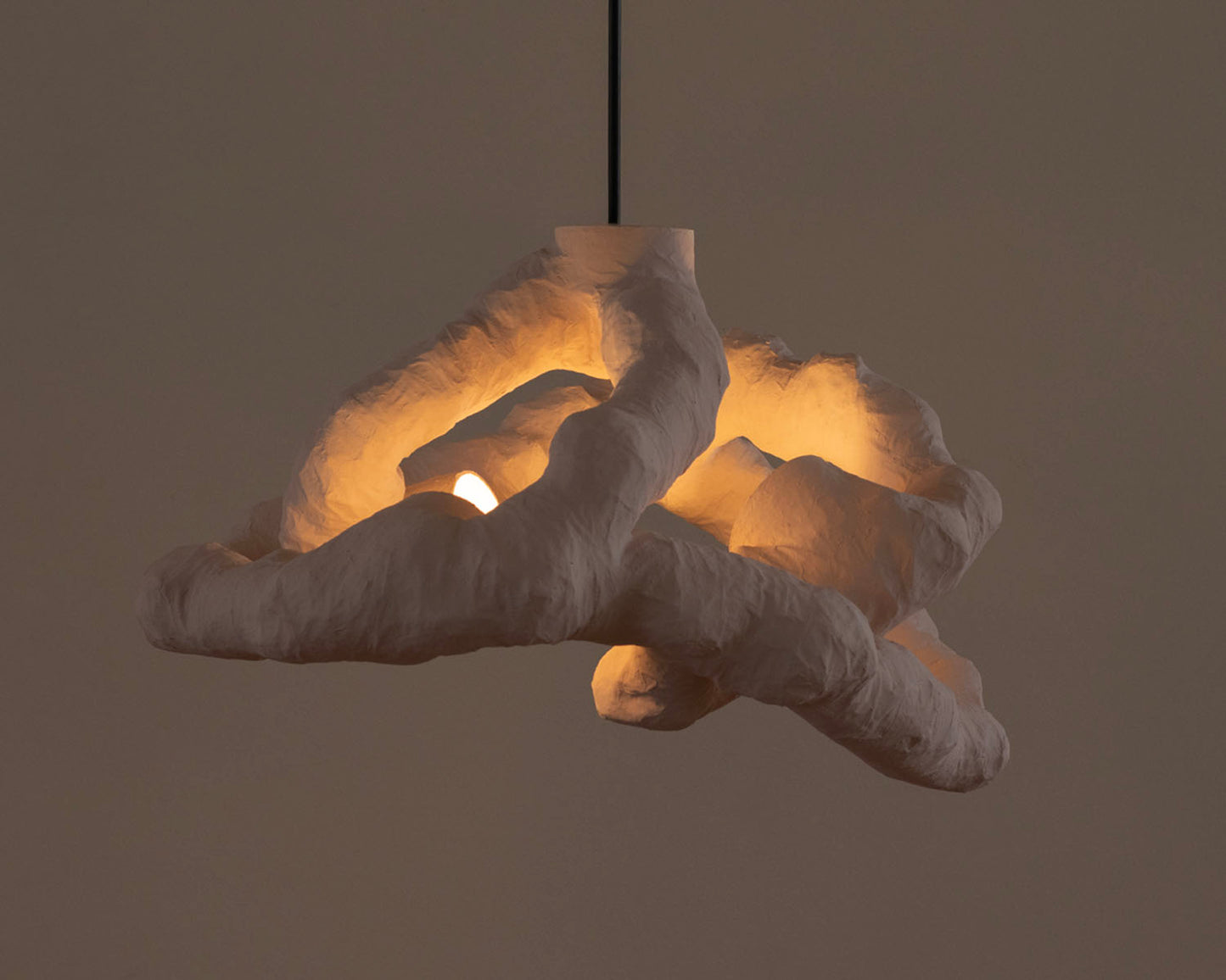 HANGING LIGHT SCULPTURE BY JEN WINK HAYS - 4 LIGHT CHANDELIER