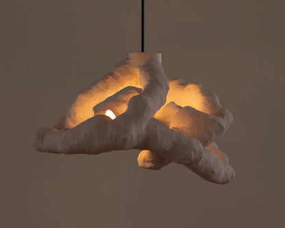 HANGING LIGHT SCULPTURE BY JEN WINK HAYS - 4 LIGHT CHANDELIER