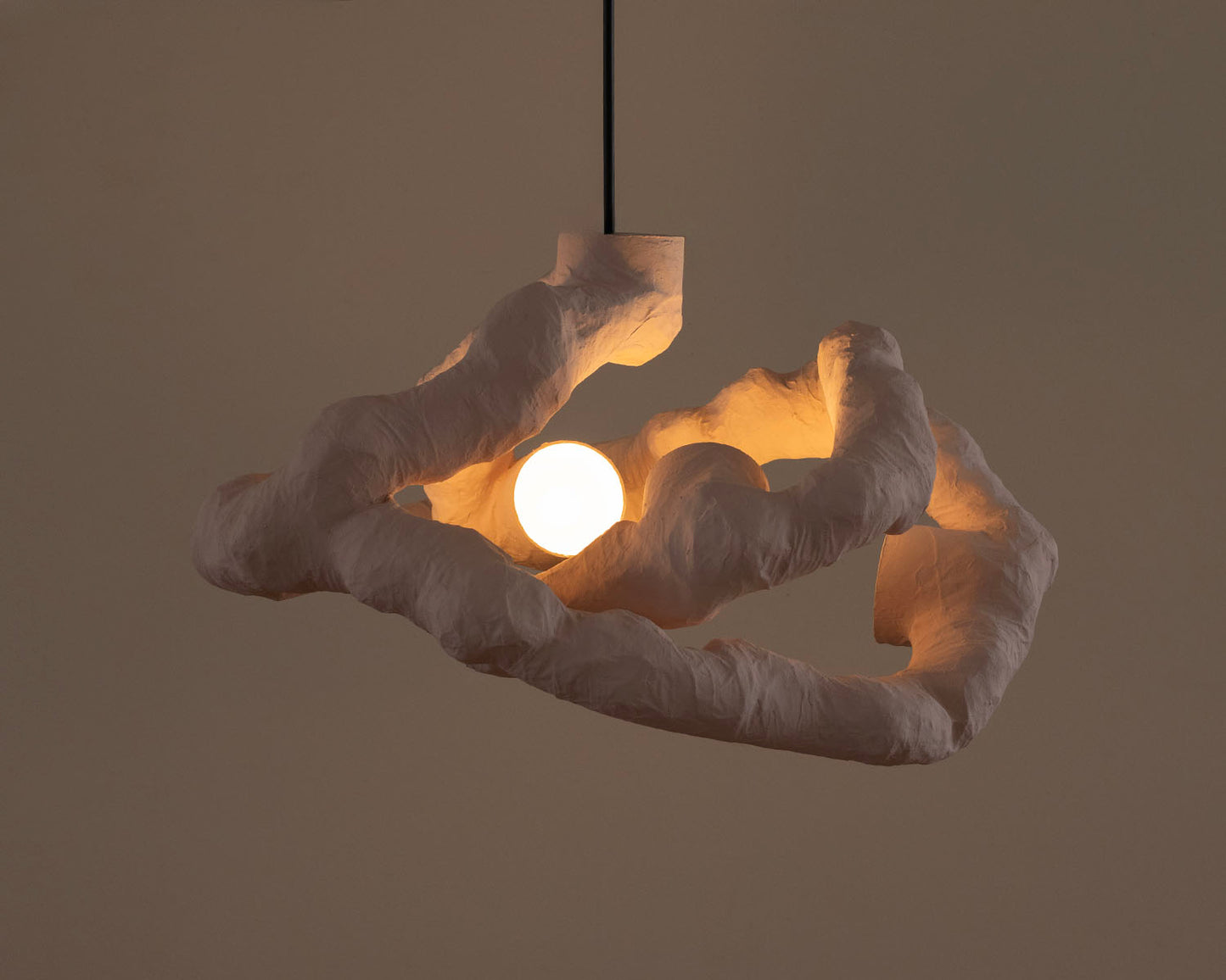 HANGING LIGHT SCULPTURE BY JEN WINK HAYS - 4 LIGHT CHANDELIER