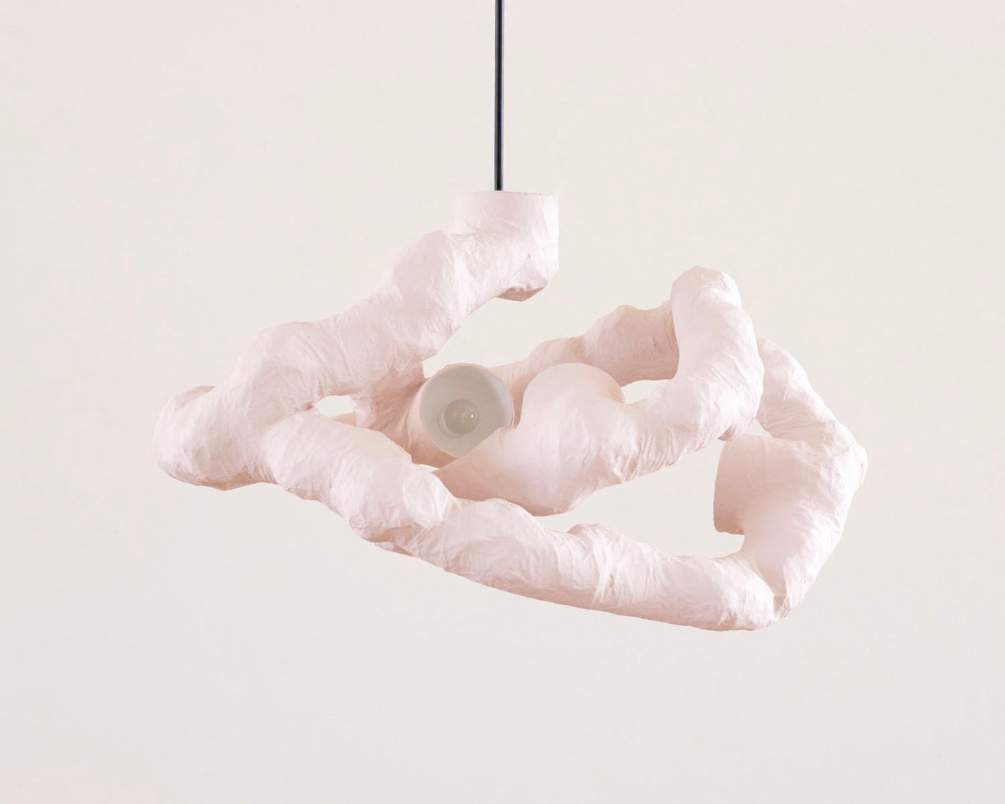 HANGING LIGHT SCULPTURE BY JEN WINK HAYS - 4 LIGHT CHANDELIER