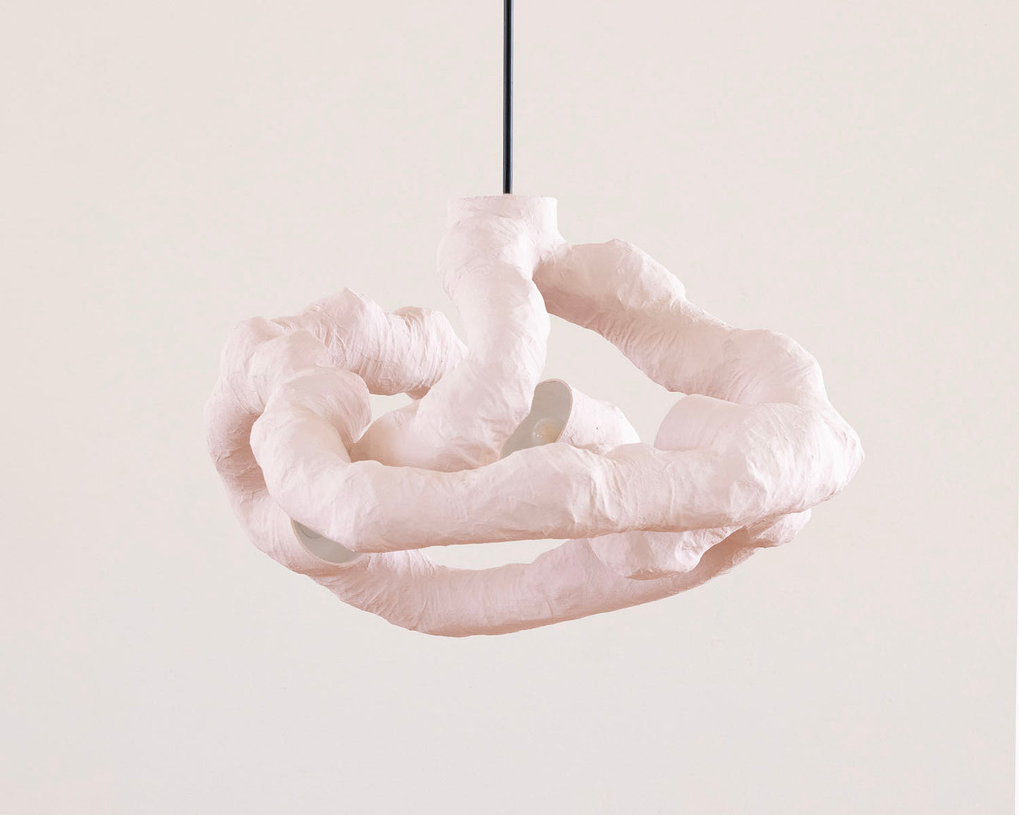 HANGING LIGHT SCULPTURE BY JEN WINK HAYS - 4 LIGHT CHANDELIER