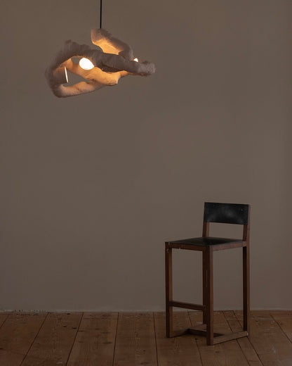 HANGING LIGHT SCULPTURE BY JEN WINK HAYS - 4 LIGHT CHANDELIER