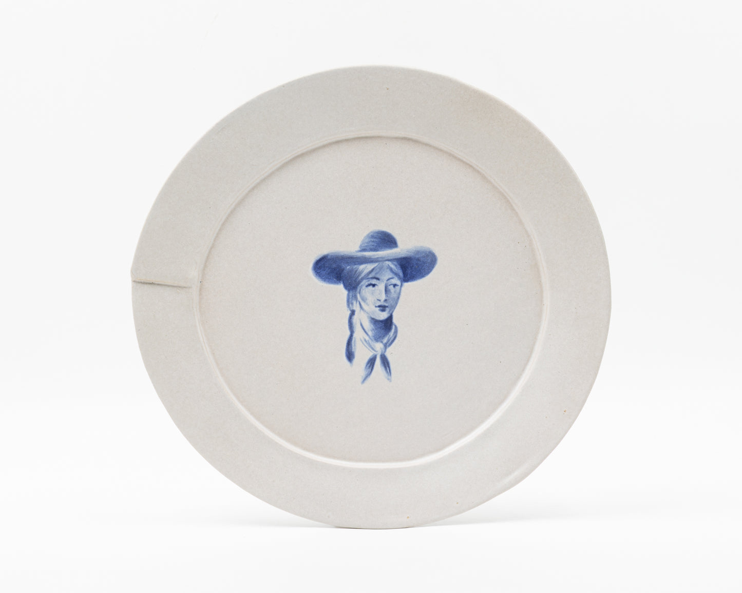 HAND-PAINTED COWBOY DINNER PLATE - #636 (ED. 3/12)