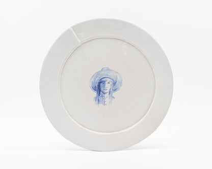 HAND-PAINTED COWBOY DINNER PLATE - #638 (ED. 5/12)