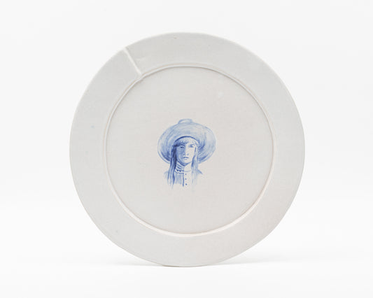 HAND-PAINTED COWBOY DINNER PLATE - #638 (ED. 5/12)