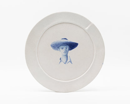 HAND-PAINTED COWBOY DINNER PLATE - #640 (ED. 7/12)