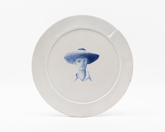 HAND-PAINTED COWBOY DINNER PLATE - #640 (ED. 7/12)