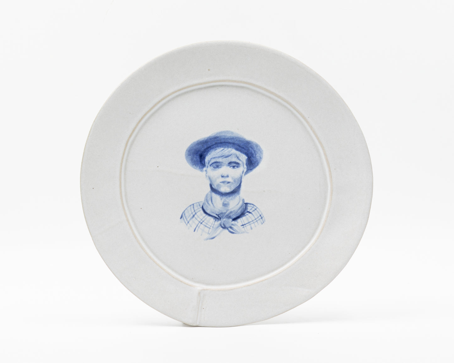 HAND-PAINTED COWBOY DINNER PLATE - #641 (ED. 8/12)