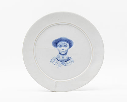 HAND-PAINTED COWBOY DINNER PLATE - #641 (ED. 8/12)