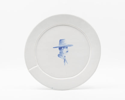 HAND-PAINTED COWBOY DINNER PLATE - #644 (ED. 11/12)
