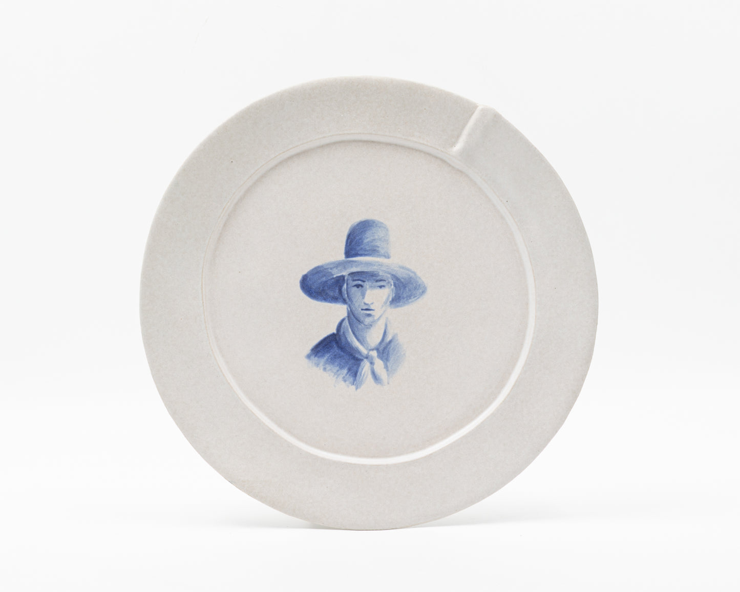 HAND-PAINTED COWBOY DINNER PLATE - #645 (ED. 12/12)
