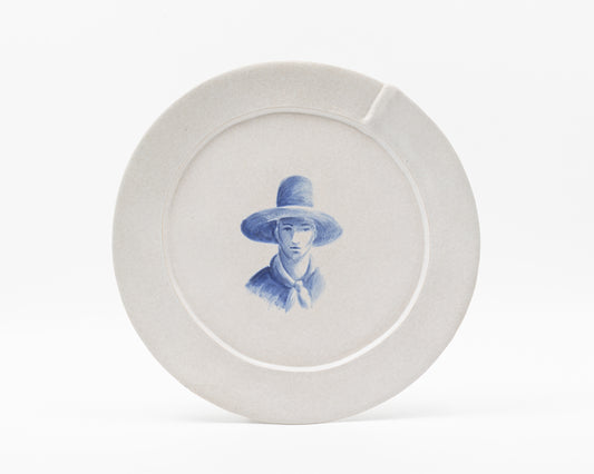 HAND-PAINTED COWBOY DINNER PLATE - #645 (ED. 12/12)