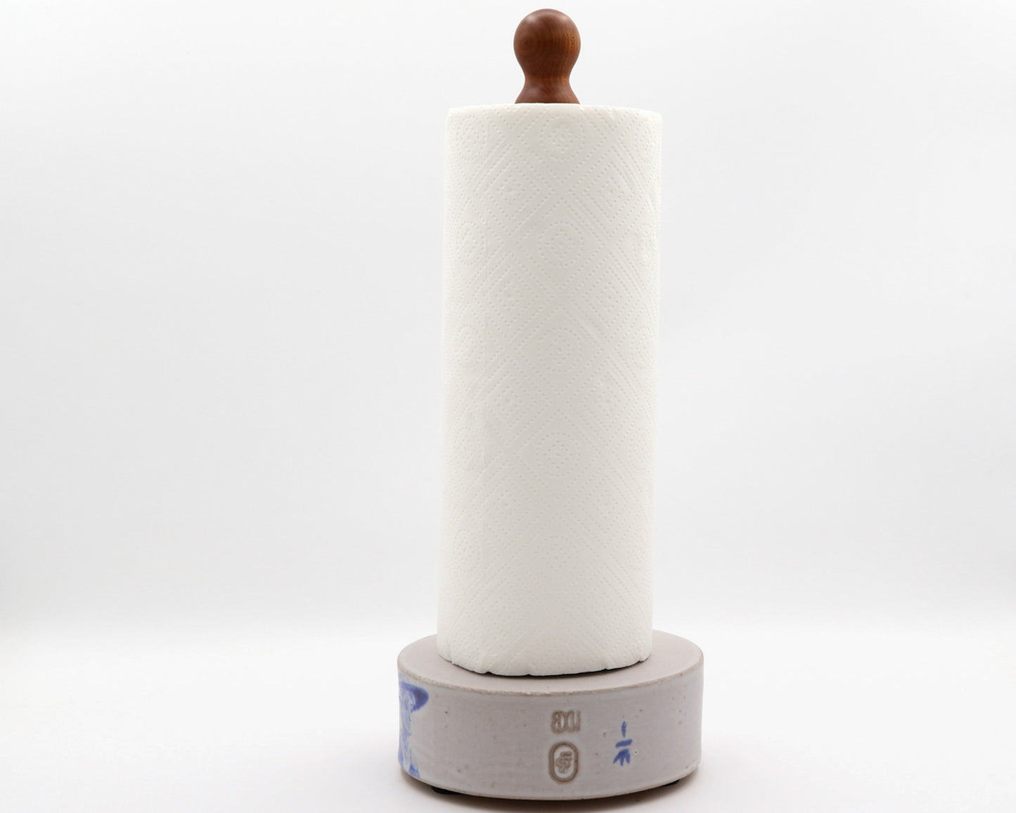HAND-PAINTED CERAMIC PAPER TOWEL HOLDER - #61