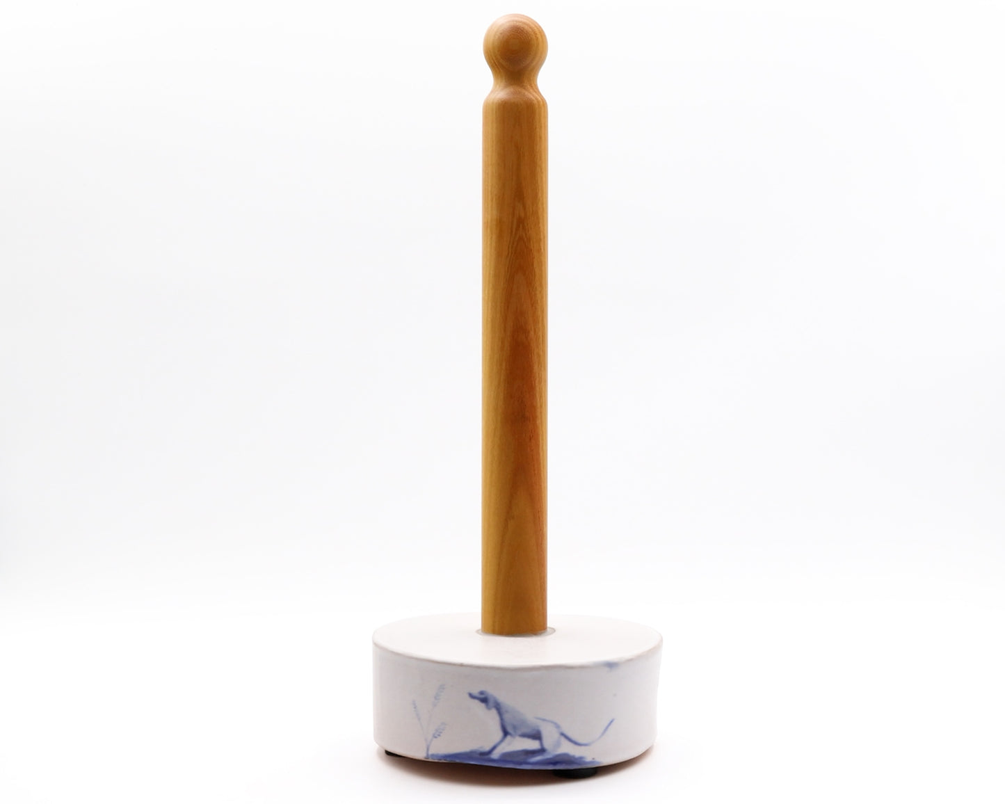 HAND-PAINTED CERAMIC PAPER TOWEL HOLDER - #71